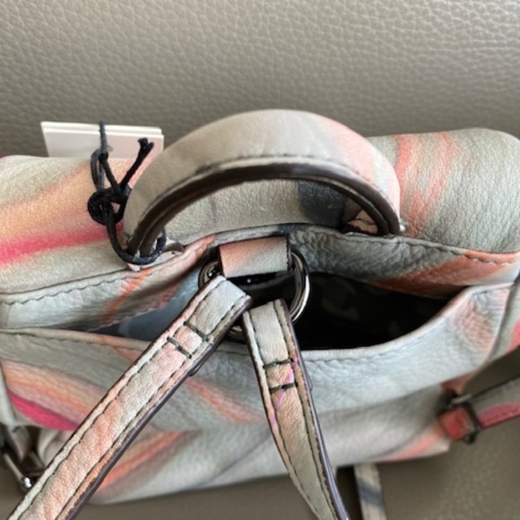 Aimee Kestenberg 'Bali' Mini backback in Sahara multicolour marbled leather - Picture 14 of 16